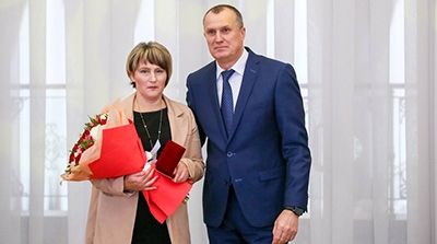 Быховчанка Оксана Баглова награждена орденом Матери
