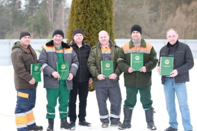 Работников лесной отрасли чествовали ко Дню защитников Отечества на базе Быховского лесхоза