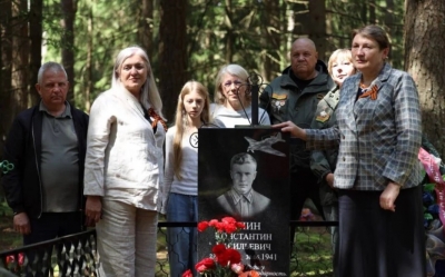 Память о защитнике Отечества: родственники пилота Репина в Быховском районе