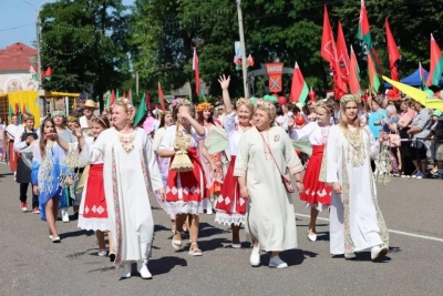 Ярко, масштабно и патриотично празднуют быховчане День Независимости Республики Беларусь. ФОТО