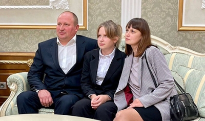 Семья Степановых из Быховского района побывала в гостях у Президента