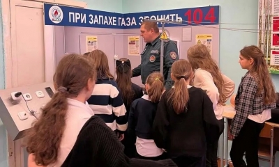 Спасатели Быховщины провели занятия по ОБЖ с учащимися гимназии