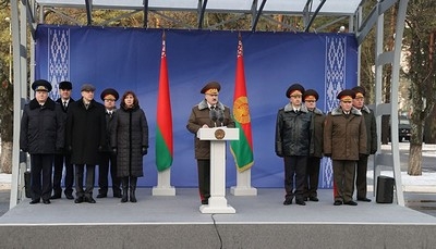 Посещение отряда милиции особого назначения ГУВД Мингорисполкома