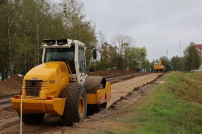 Капитальный ремонт дороги в Быхове продолжается
