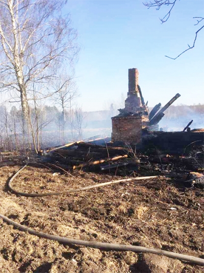 В Быховском районе ликвидирован пожар