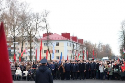 В Быхове отметили 108-летие Октябрьской революции. ФОТО+ВИДЕО