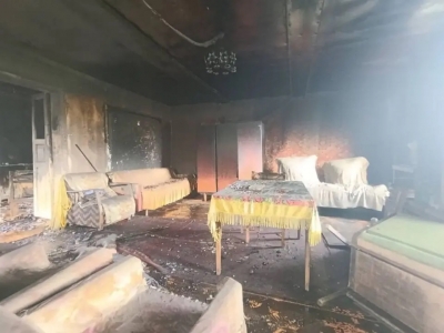 Пожар в деревне Седич