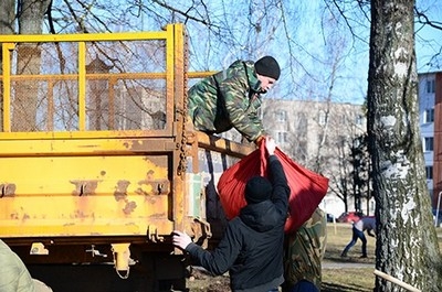 Быховчане вышли на субботник
