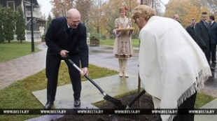 Лукашенко принял участие в посадке Дерева мира и устойчивого развития в честь 70-летия ООН