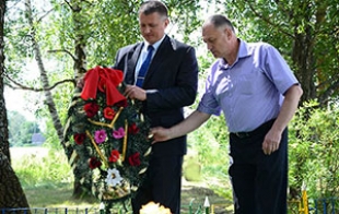 Памяць загінуўшых жыхароў вёскі Студзёнка ўшанавалі хвілінай маўчання