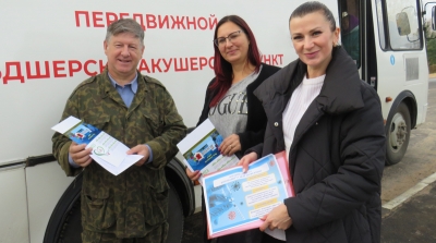 Информационно-профилактическая акция «Мобильное здоровье — в село» прошла в деревне Хомичи