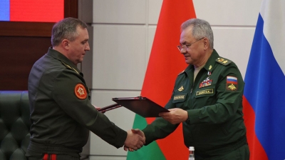 Военные ведомства Беларуси и России подписали план сотрудничества на 2024 год