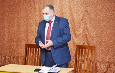 Председатель районного Совета депутатов Вячеслав Сидоренско встретился с трудовым коллективом ГУО «Новобыховский УПК д/с — СШ»