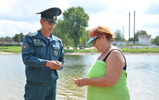 Очередной рейд по местам для купания провели быховские спасатели