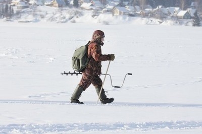 На льду…