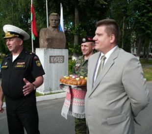 Быхов посетил контр-адмирал Юрий Ореховский